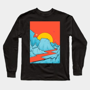 Ice mountains of Mars Long Sleeve T-Shirt